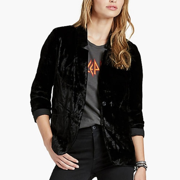 Lucky Brand Jackets & Blazers - Lucky Brand Black Velvet Cocktail Blazer